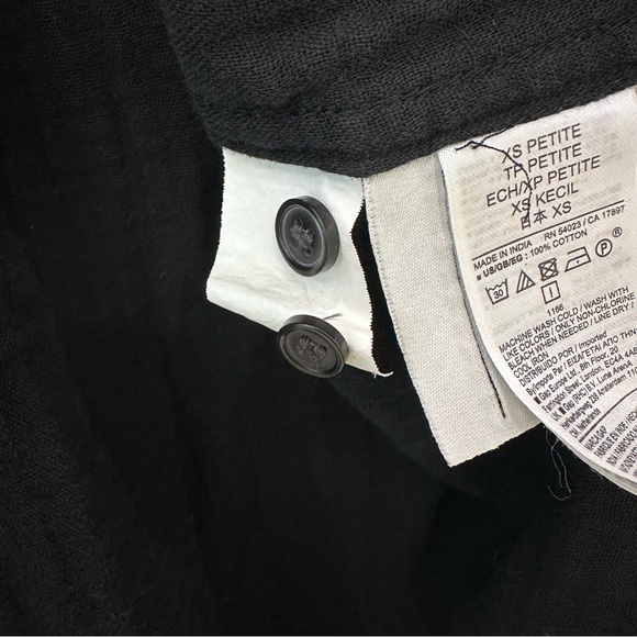 GAP Black Casual Button Down Shirt Relaxed Fit - Picture 11 of 12